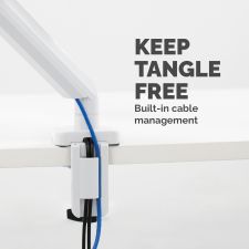 Fellowes 8056201 Platinum Series Single Monitor Arm - White thumbnail 6