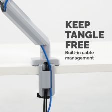 Fellowes 8056401 Platinum Series Single Monitor Arm - Silver thumbnail 4