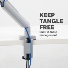 Fellowes 8056401 Platinum Series Single Monitor Arm - Silver thumbnail 6