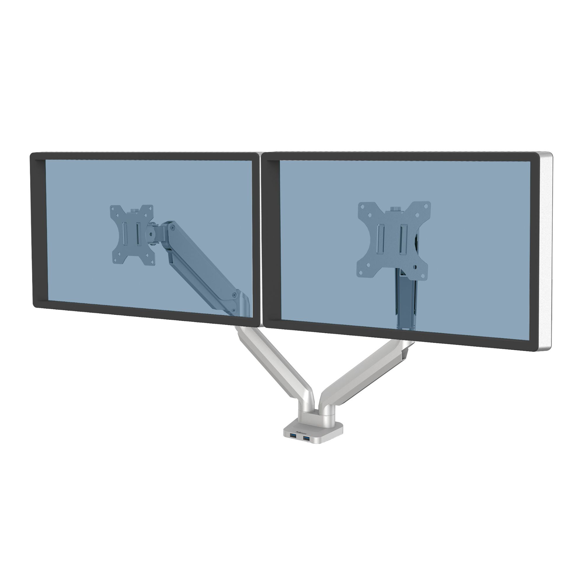 Fellowes 8056501 Platinum Series Dual Monitor Arm - Silver