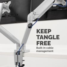 Fellowes 8056501 Platinum Series Dual Monitor Arm - Silver thumbnail 6