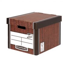 Bankers Box Premium Tall Box Woodgrain Pack of 5 thumbnail 1