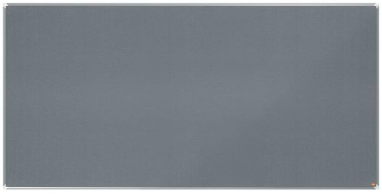 Nobo 1915200 Premium Plus Grey Felt Notice Board 2400x1200mm