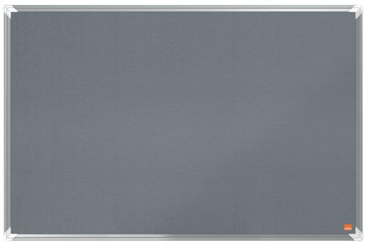 Nobo 1915195 Premium Plus Grey Felt Notice Board 900x600mm