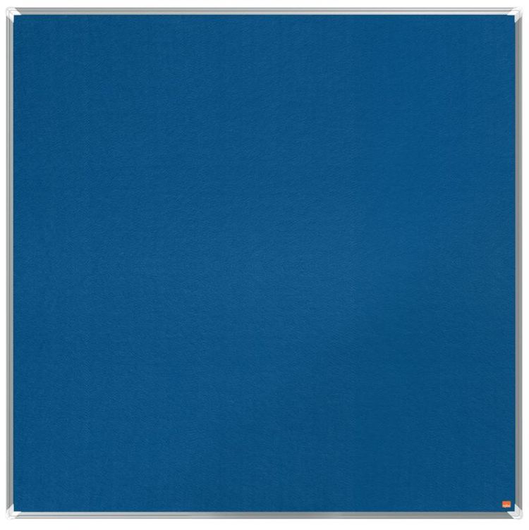 Nobo 1915190 Premium Plus Blue Felt Notice Board 1200x1200mm