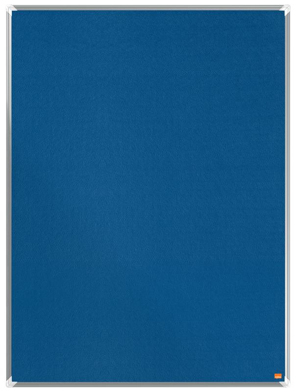 Nobo 1915189 Premium Plus Blue Felt Notice Board 1200x900mm