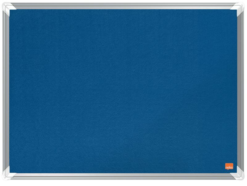 Nobo 1915187 Premium Plus Blue Felt Notice Board 600x450mm