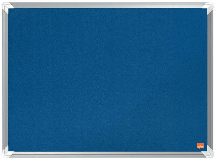 Nobo 1915187 Premium Plus Blue Felt Notice Board 600x450mm