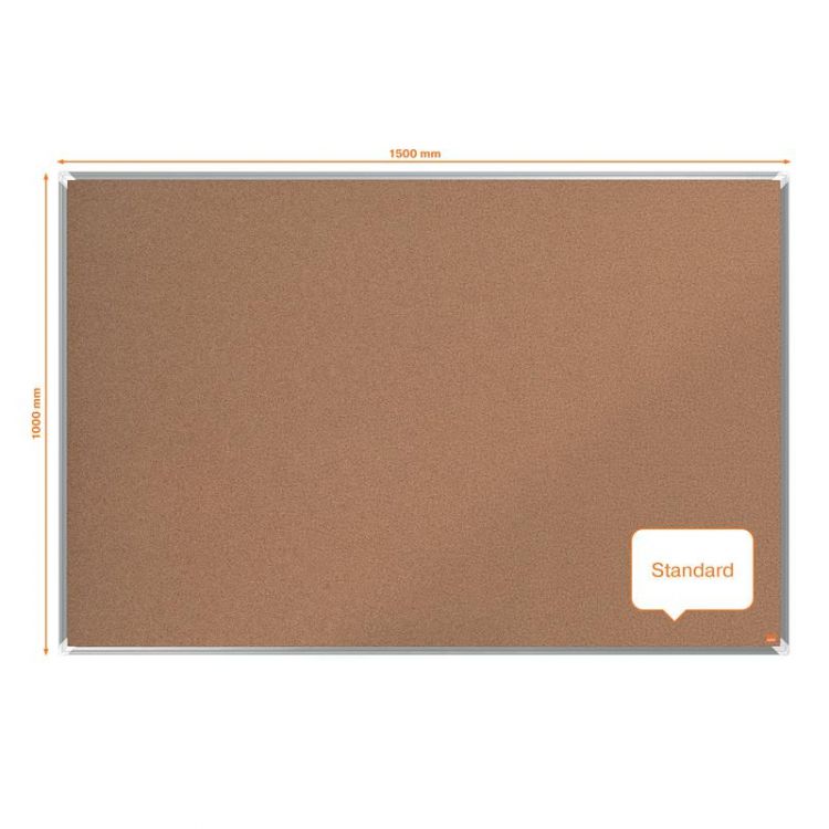 Nobo 1915182 Premium Plus Cork Notice Board 1500x1000mm