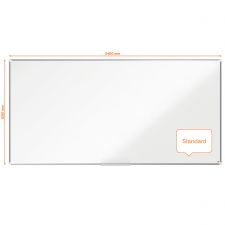 Nobo 1915454 Premium Plus Melamine Whiteboard 2400x1200mm thumbnail 1