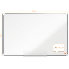 Nobo 1915167 Premium Plus Melamine Whiteboard 900x600mm thumbnail 1