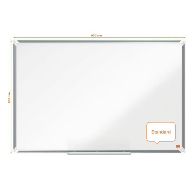 Nobo 1915167 Premium Plus Melamine Whiteboard 900x600mm - Image 4