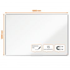 Nobo Premium Plus Steel Magnetic Whiteboard 1800x1200mm thumbnail 1