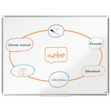 Nobo Premium Plus Enamel Magnetic Whiteboard 1200x900mm thumbnail 3