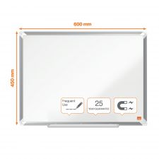 Nobo Premium Plus Enamel Magnetic Whiteboard 600x450mm thumbnail 2