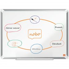 Nobo Premium Plus Enamel Magnetic Whiteboard 600x450mm thumbnail 3