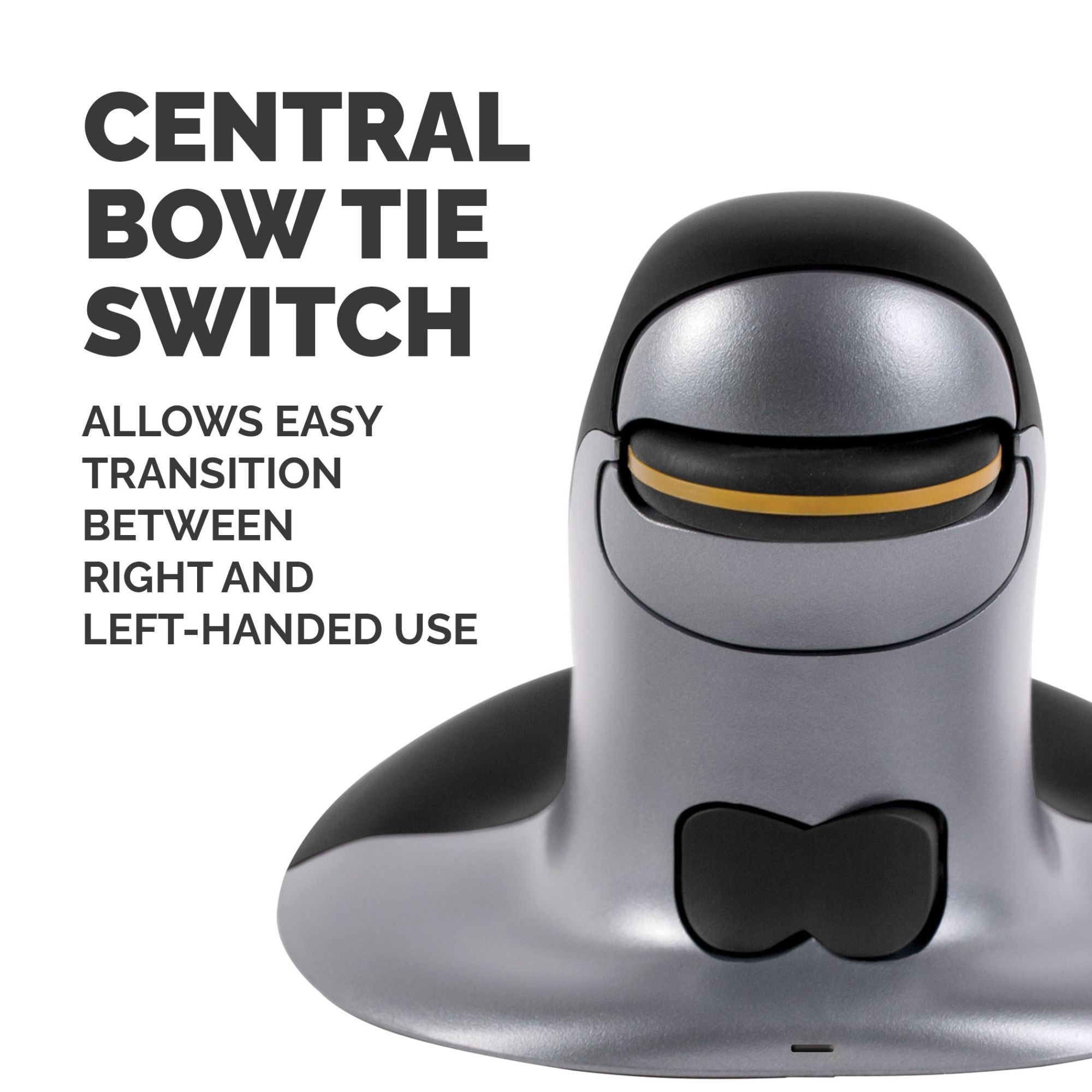 Fellowes 9894501 Large Penguin Ambidextrous Vertical Mouse - Wireless