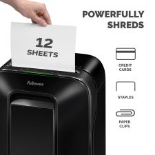 Fellowes Powershred LX200 Mini-Cut Shredder Black thumbnail 3