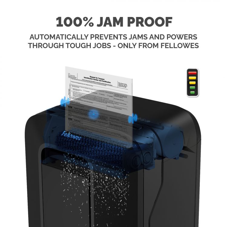 Fellowes Powershred LX200 Mini-Cut Shredder Black - Image 4