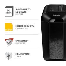 Fellowes Powershred LX65 Cross Cut Shredder Black thumbnail 2