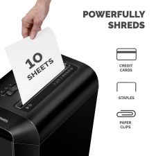 Fellowes Powershred LX65 Cross Cut Shredder Black thumbnail 3