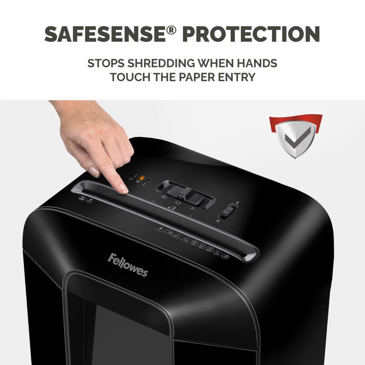 Fellowes Powershred LX85 Cross Cut Shredder Black - Image 4