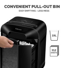 Fellowes Powershred LX85 Cross Cut Shredder Black thumbnail 6