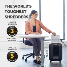 Fellowes Powershred LX85 Cross Cut Shredder Black thumbnail 7