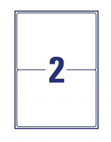 Avery LR7168-15 Recycled Parcel Labels 15 sheets - 2 Labels per Sheet