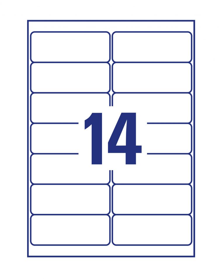 Avery LR7163-15 Recycled Address Labels 100 sheets - 14 Labels per Sheet