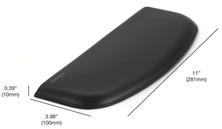 Kensington K52801EU ErgoSoft Wrist Rest for Slim Compact Keyboards Black - Image 2