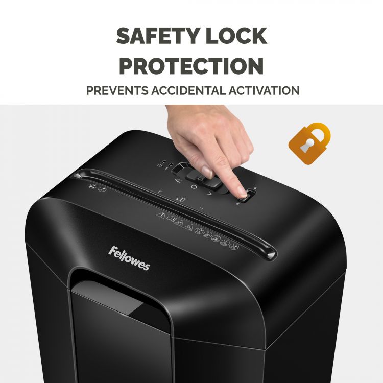 Fellowes Powershred LX45 Cross Cut Shredder Black - Image 4